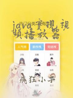 java实现视频播放器