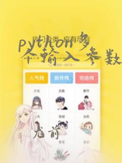 python多个输入参数