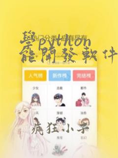 学python能开发软件吗