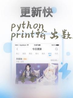python print输出数字