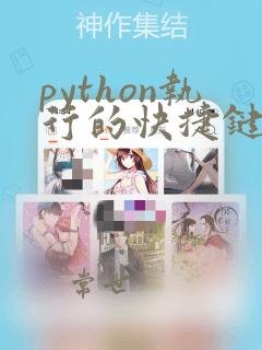 python执行的快捷键