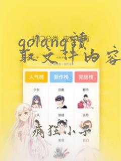 golang读取文件内容