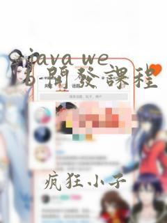 java web 开发课程