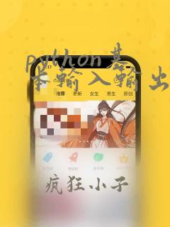 python基本输入输出函数