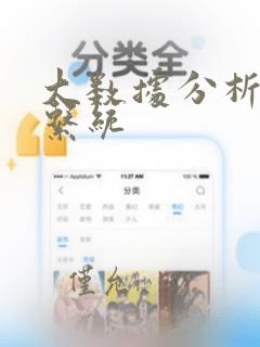大数据分析应用系统