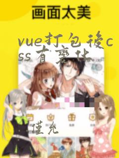 vue打包后css有变化