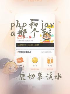 php和java哪个难
