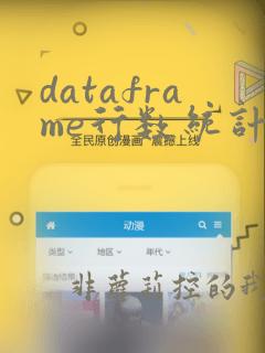 dataframe行数统计