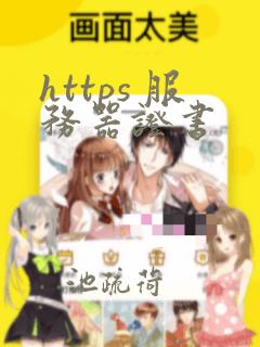 https 服务器证书