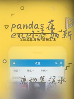 pandas在excel添加新行