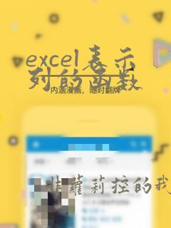 excel表示列的函数