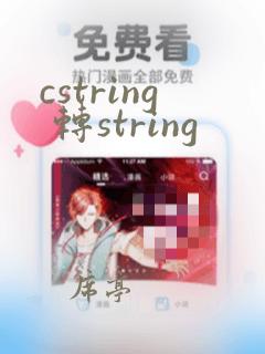 cstring 转string