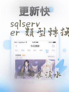 sqlserver 类型转换