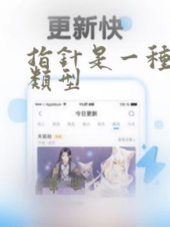 指针是一种数据类型
