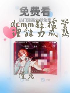 dcmm数据管理能力成熟度评估模型数据条件