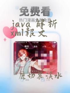 java 解析xml报文
