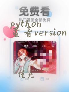 python 查看version