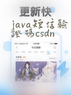 java短信验证码csdn