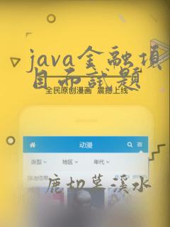 java金融项目面试题
