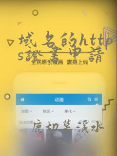 域名的https证书申请