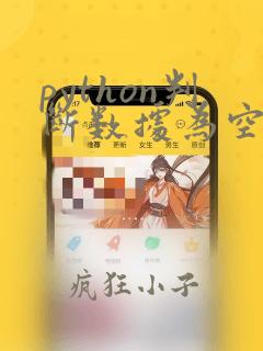 python判断数据为空