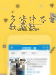 多条件不重复计数函数