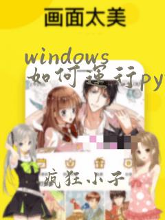 windows如何运行python文件