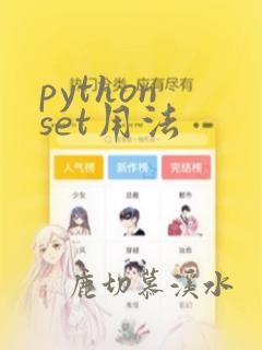 python set用法