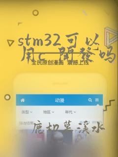 stm32可以用c  开发吗