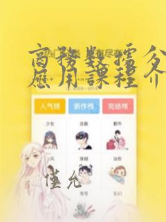 商务数据分析与应用课程介绍