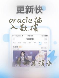 oracle插入数据