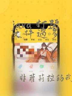java 打开文件过多