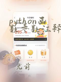 python函数参数注释