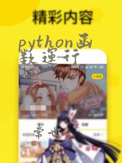python函数运行