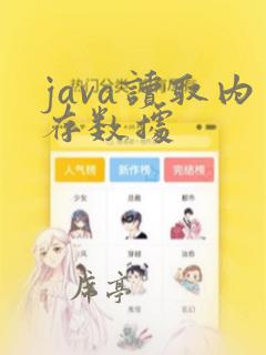 java读取内存数据