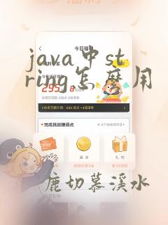java中string怎么用