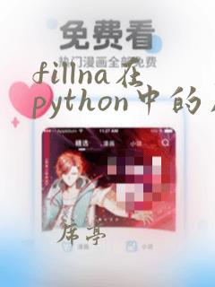 fillna在python中的用法