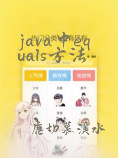java中equals方法