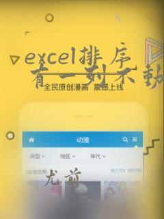 excel排序有一列不动