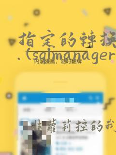 指定的转换无效. (sqlmanagerui)
