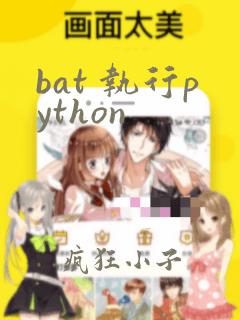 bat 执行python