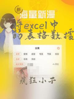 将excel中的表格数据放到word中