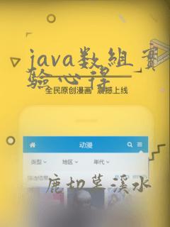 java数组实验心得