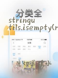 stringutils.isempty(result)