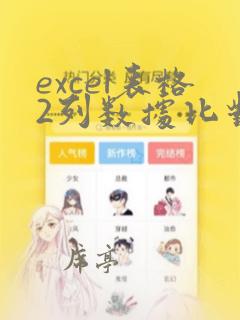 excel表格2列数据比对