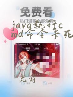 java执行cmd命令卡死