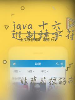 java 十六进制转字符串