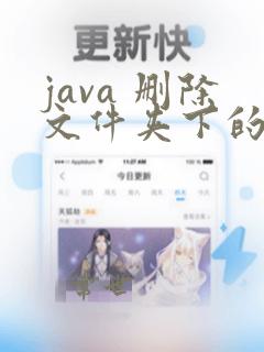 java 删除文件夹下的所有文件