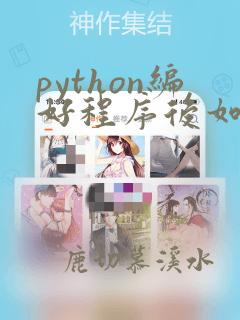 python编好程序后如何运行