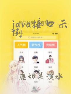 java接口示例